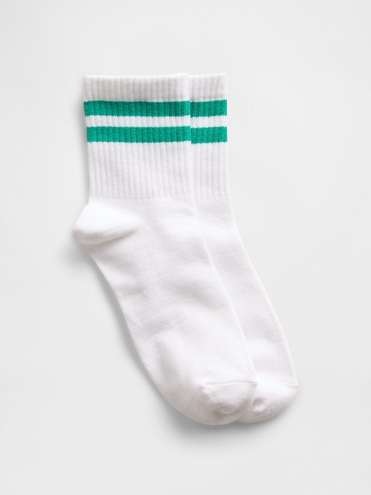 Image number 1 showing, Stripe Crew Socks