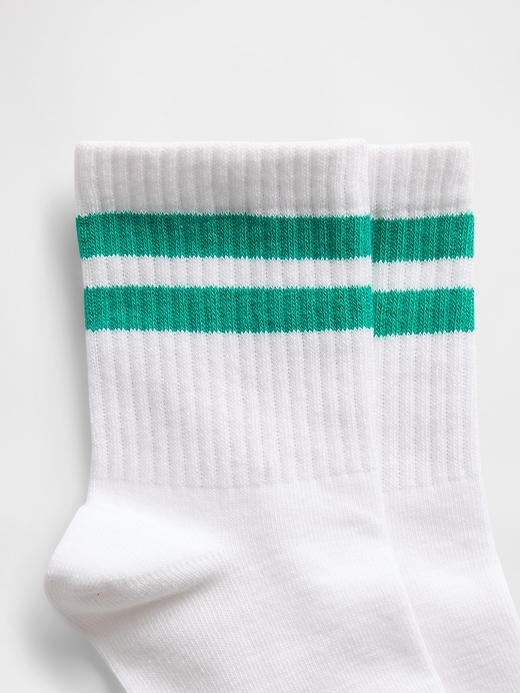 Image number 2 showing, Stripe Crew Socks