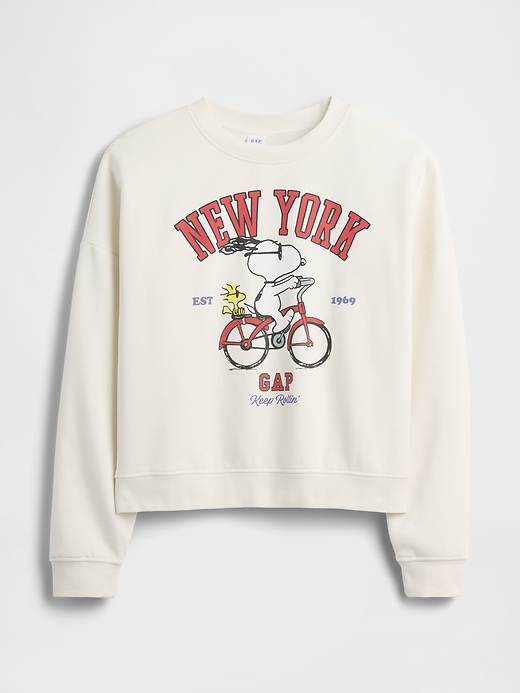 Image number 5 showing, Peanuts Oversized Wedge Crewneck Sweatshirt