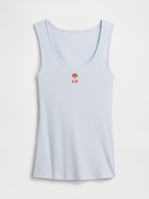 Image number 5 showing, Ribbed Scoopneck Tank Top