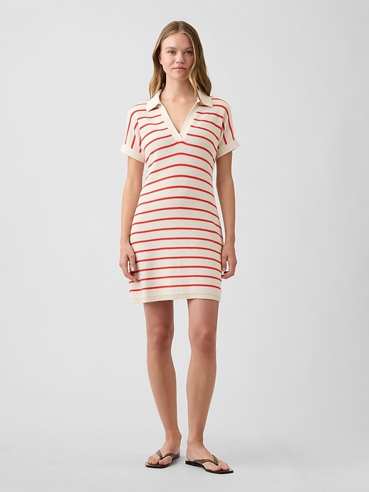 Image number 1 showing, Polo Sweater Mini Dress