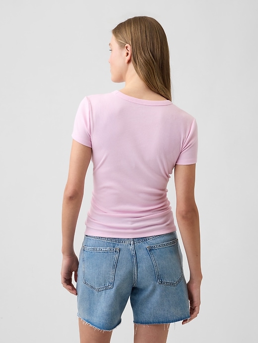 Image number 2 showing, Essential Ribbed Crewneck T-Shirt