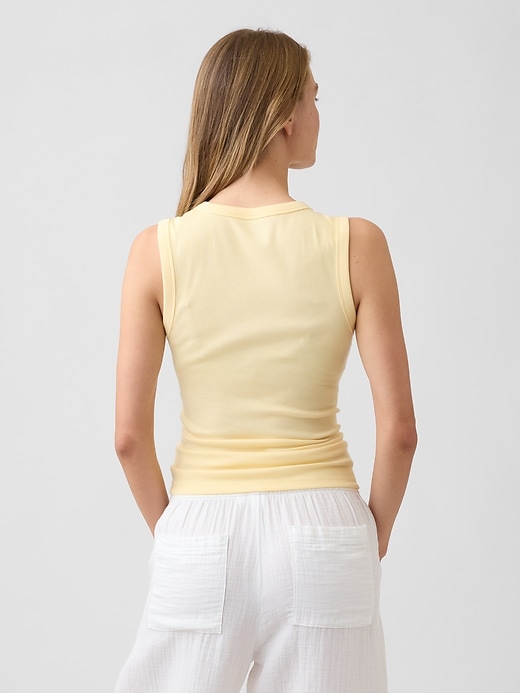 Image number 2 showing, Ribbed Scoopneck Tank Top