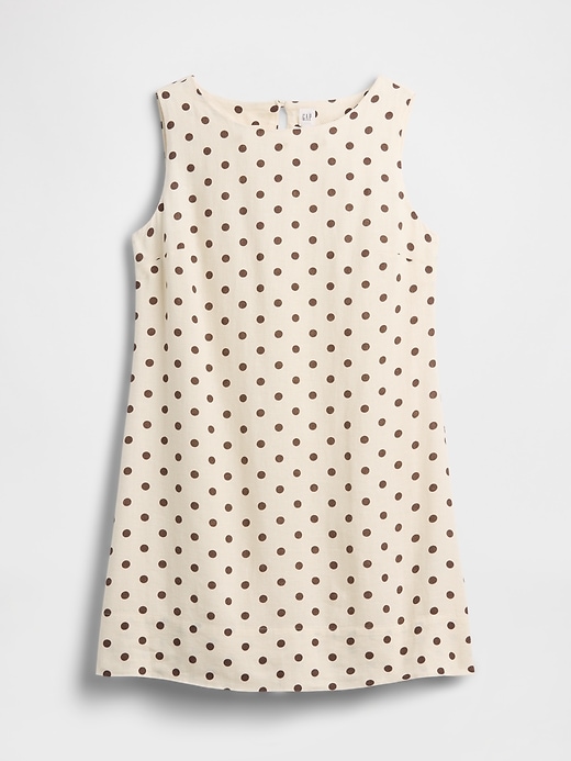 Image number 4 showing, Linen-Blend Apron Mini Dress