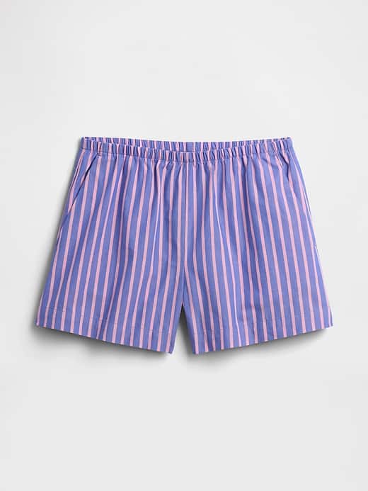 Image number 7 showing, Relaxed Pull-On Poplin Shorts