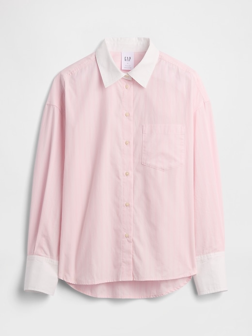 Image number 4 showing, Oversized Shirt in Poplin
