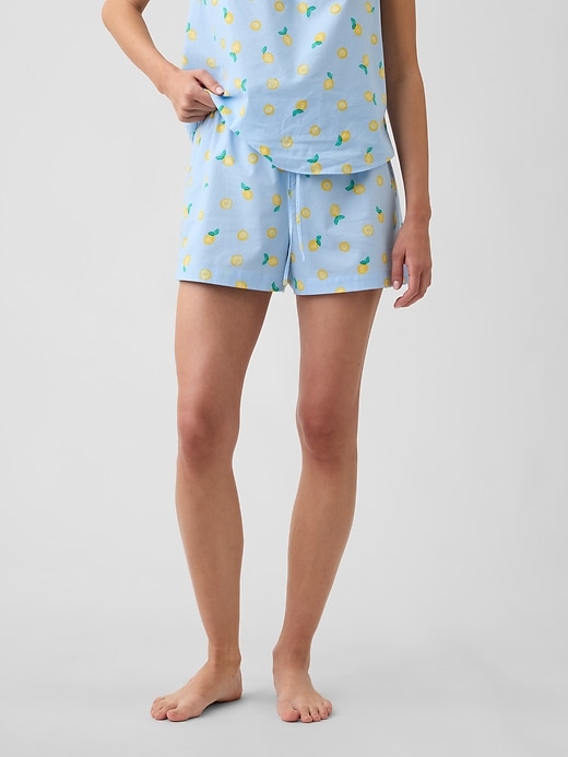 Image number 3 showing, Poplin PJ Shorts