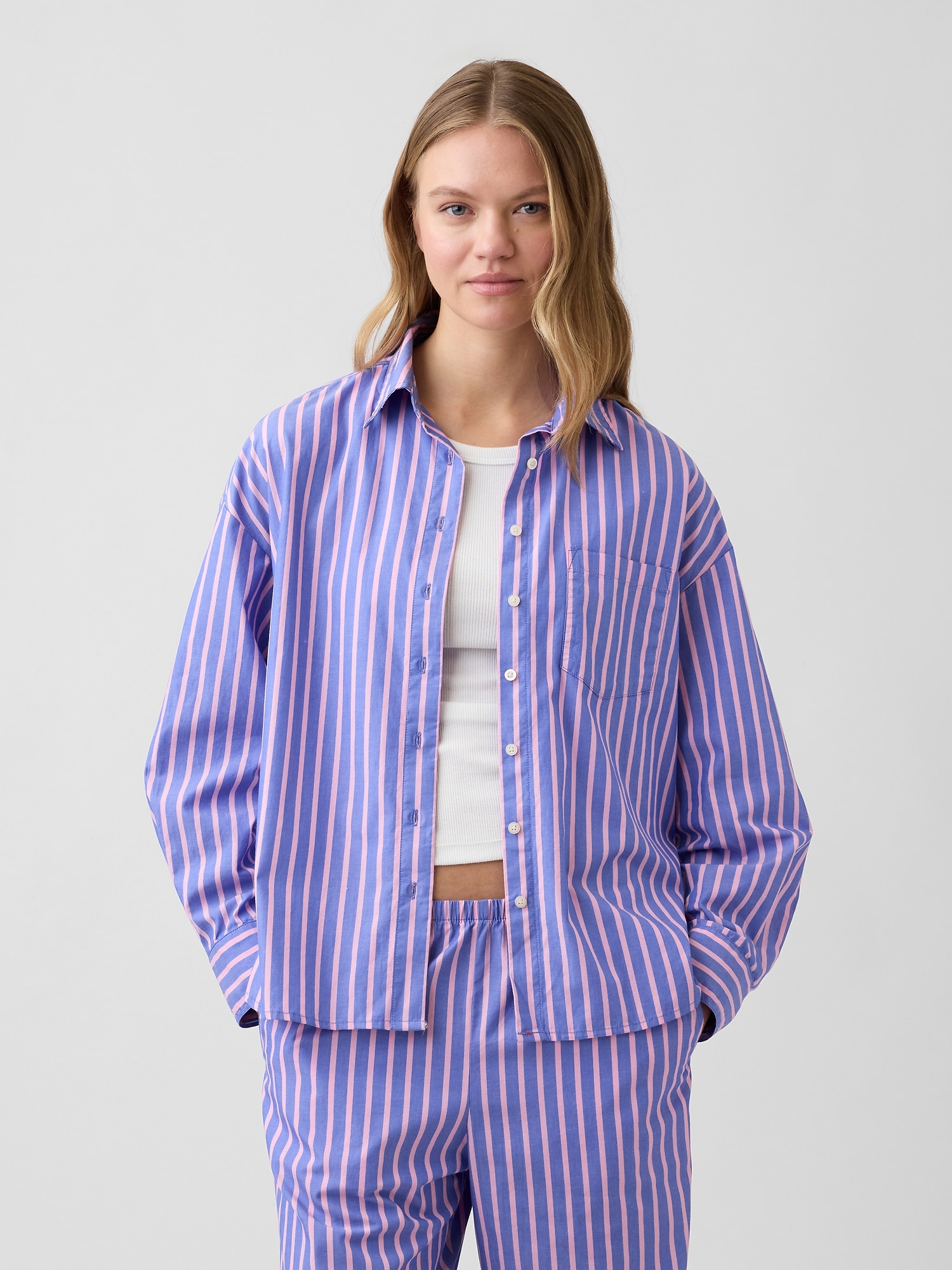Oversized Shirt in Poplin