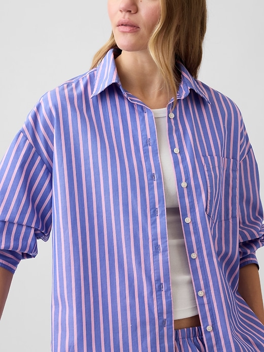 Image number 4 showing, Oversized Shirt in Poplin