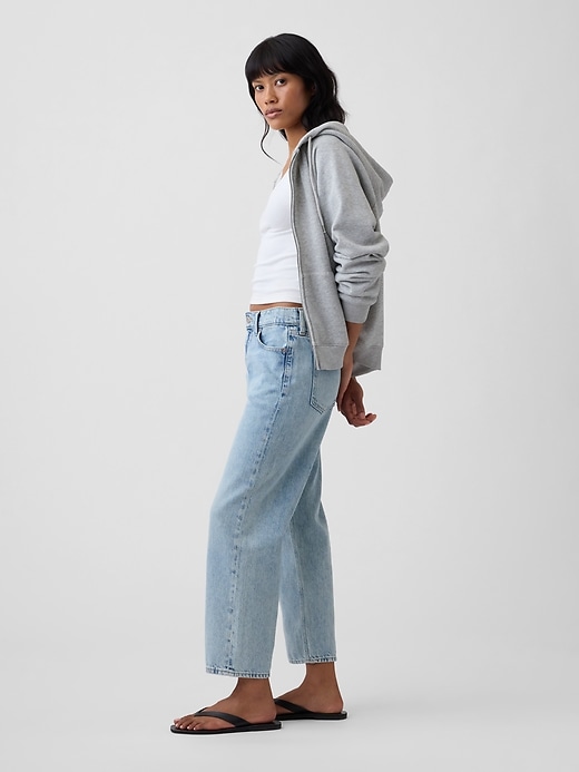 Image number 3 showing, Low Slung SuperSoft Relaxed Straight Crop Jeans