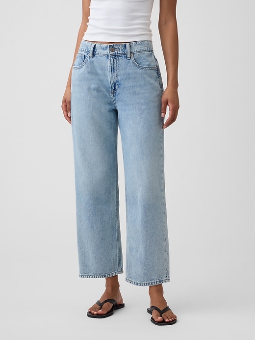 Image number 2 showing, Low Slung SuperSoft Relaxed Straight Crop Jeans