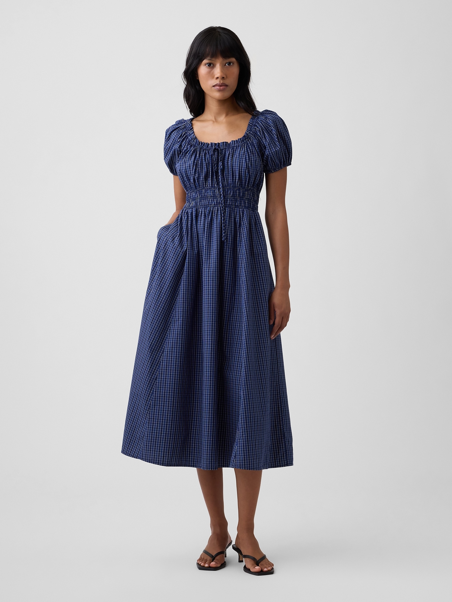 Puff Sleeve Maxi Dress