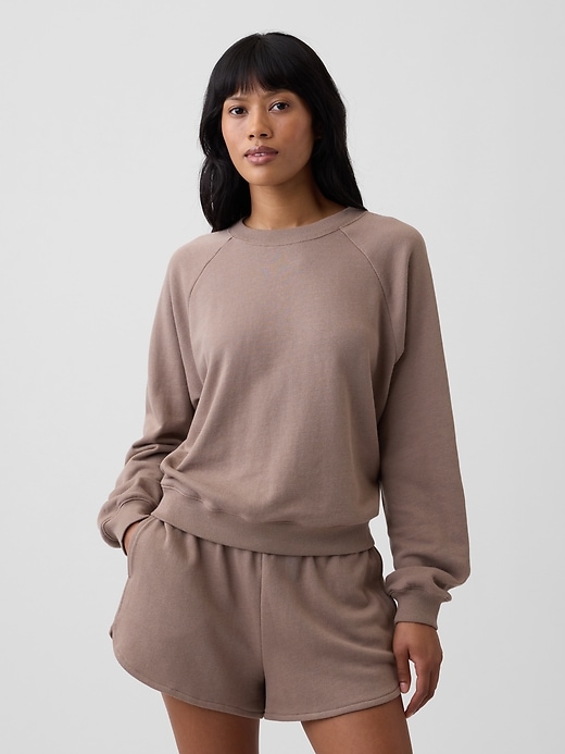 Image number 1 showing, Relaxed French Terry Crewneck Sweatshirt