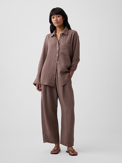 Image number 3 showing, Oversized Shirt in Gauze