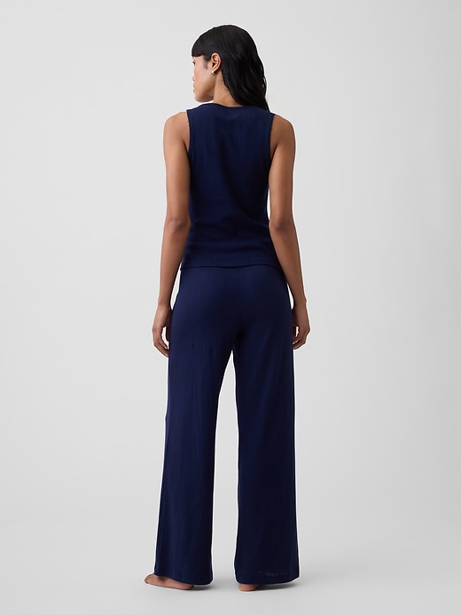 Image number 2 showing, Relaxed Pointelle PJ Pants