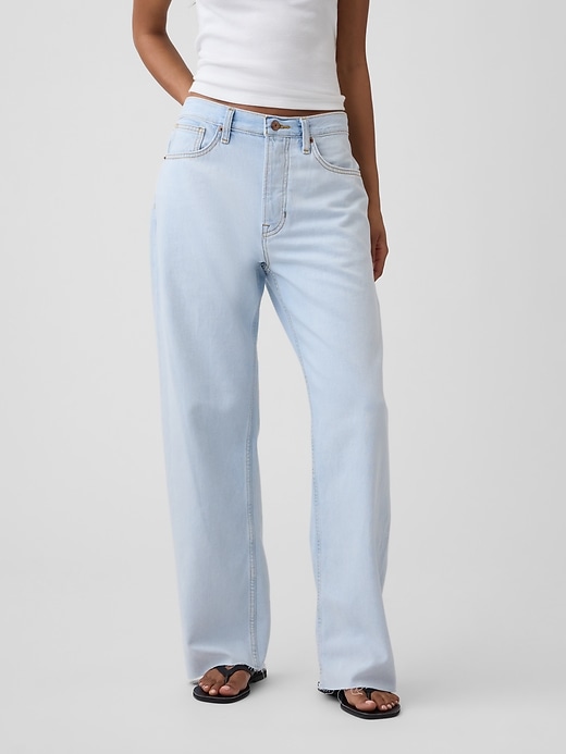 Image number 2 showing, Low Slung Relaxed Straight Jeans