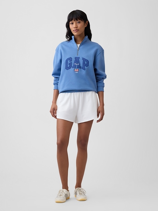 Image number 5 showing, Adult Relaxed Gap Logo Quarter-Zip Sweatshirt