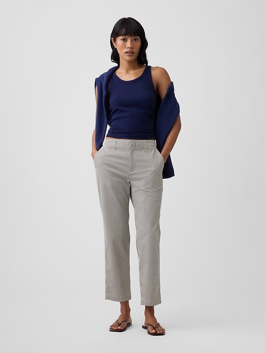 Image number 1 showing, Mid Rise Downtown Khakis