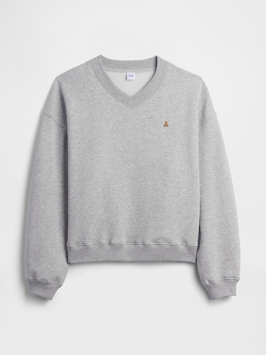 Image number 5 showing, Oversized Brannan Bear Wedge V-Neck Sweatshirt