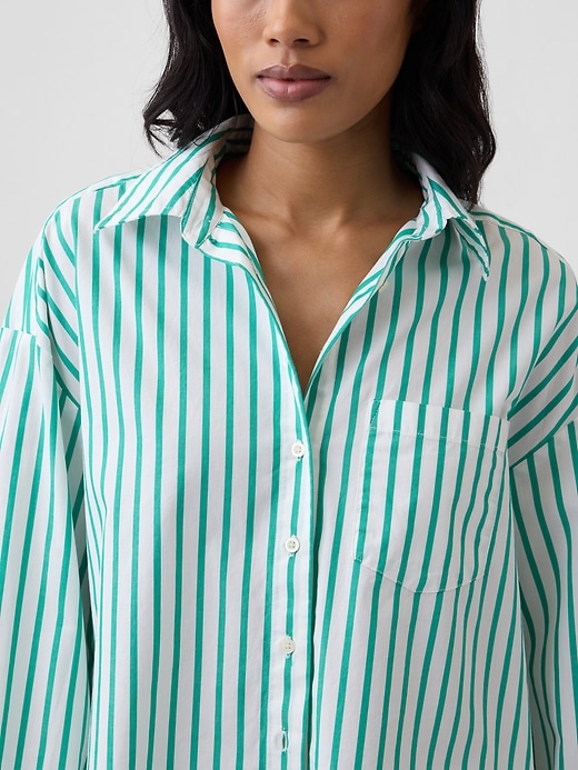 Image number 4 showing, Oversized Shirt in Poplin