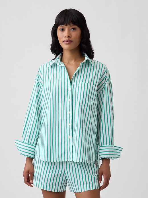 Image number 1 showing, Oversized Shirt in Poplin