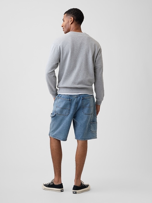 Image number 2 showing, 9" Denim Carpenter Shorts