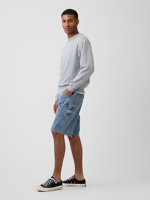 Image number 4 showing, 9" Denim Carpenter Shorts