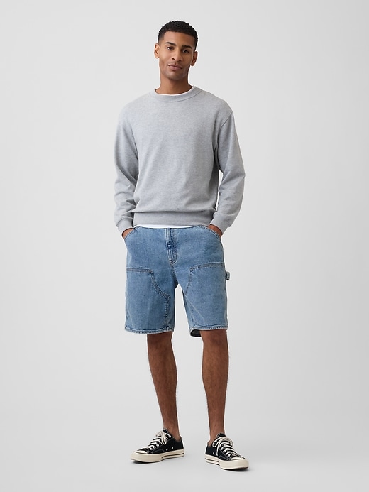 Image number 1 showing, 9" Denim Carpenter Shorts