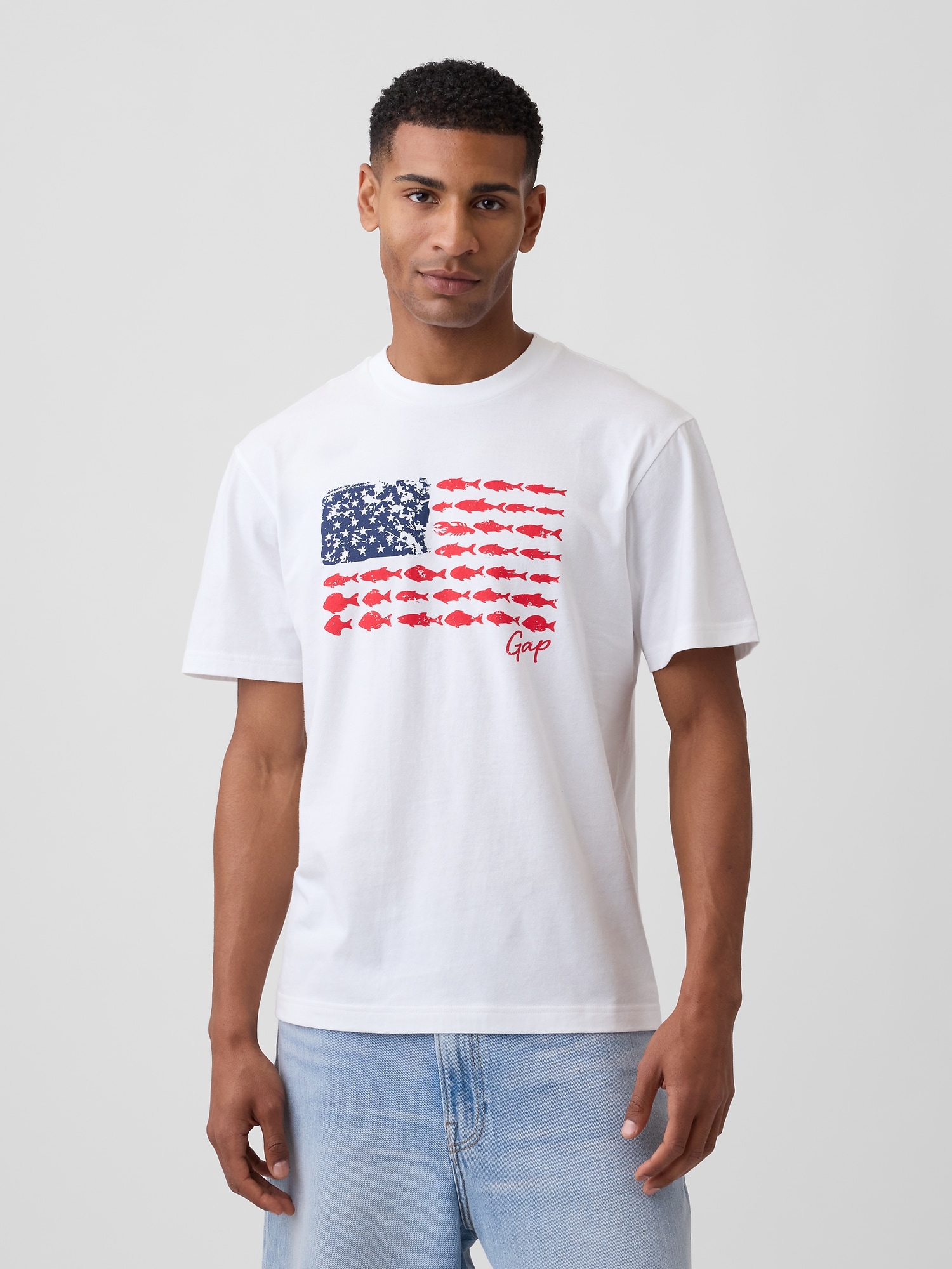 Everyday Soft Relaxed Americana Graphic T-Shirt