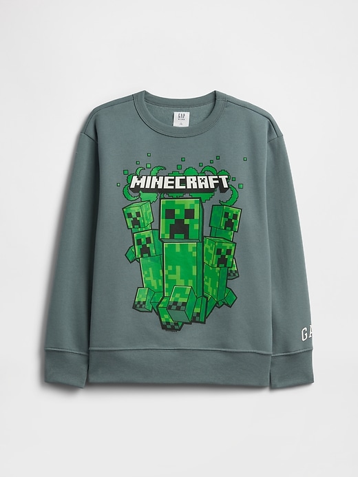 Image number 1 showing, GapKids Minecraft Relaxed Crewneck Sweatshirt
