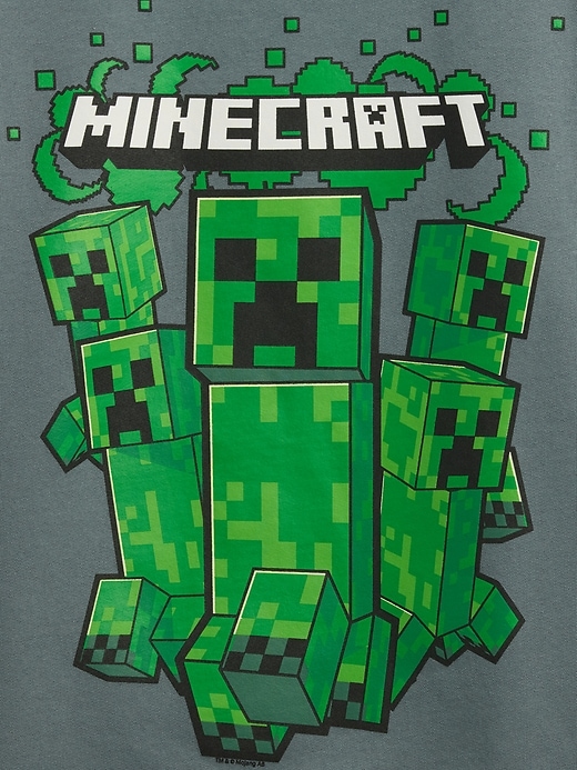 Image number 3 showing, GapKids Minecraft Relaxed Crewneck Sweatshirt