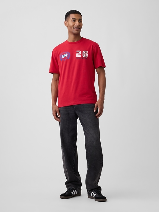 Image number 3 showing, Everyday Soft Relaxed Soccer Graphic T-Shirt