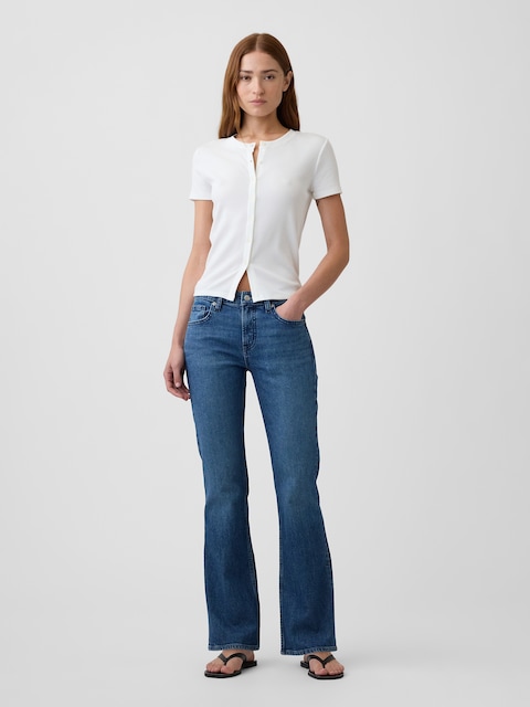 Mid Rise Boot Jeans
