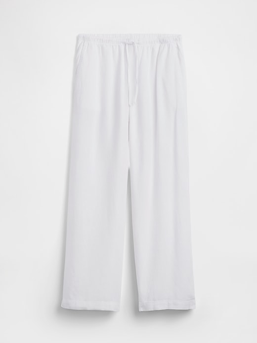 Image number 7 showing, Relaxed Linen-Blend Wide-Leg Pants