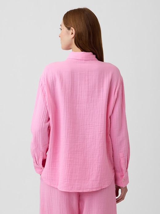 Image number 2 showing, Oversized Shirt in Gauze