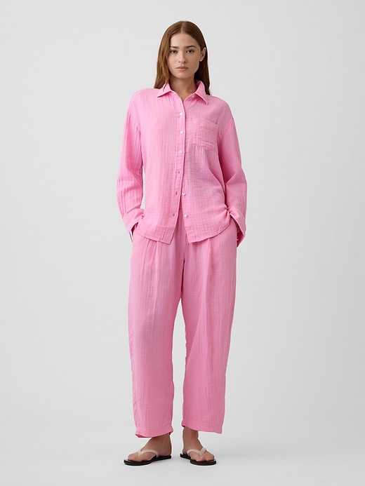 Image number 3 showing, Oversized Shirt in Gauze