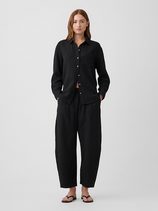 Image number 3 showing, Oversized Shirt in Gauze