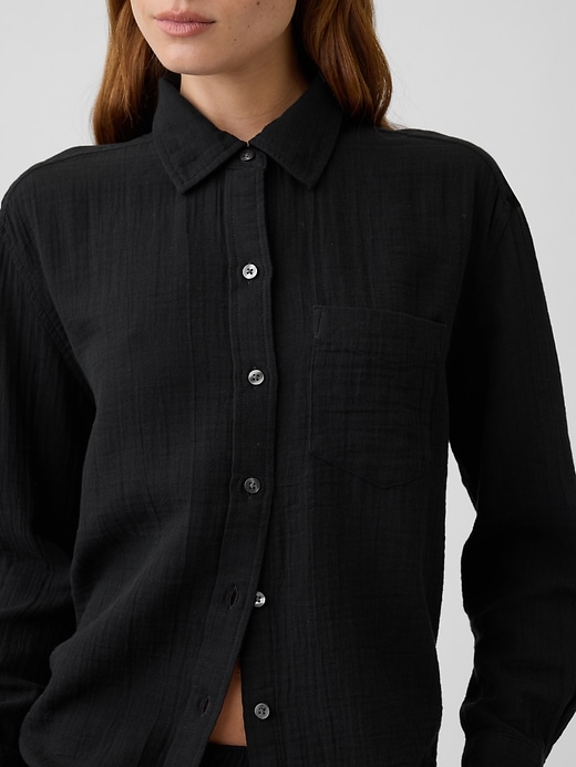 Image number 4 showing, Oversized Shirt in Gauze