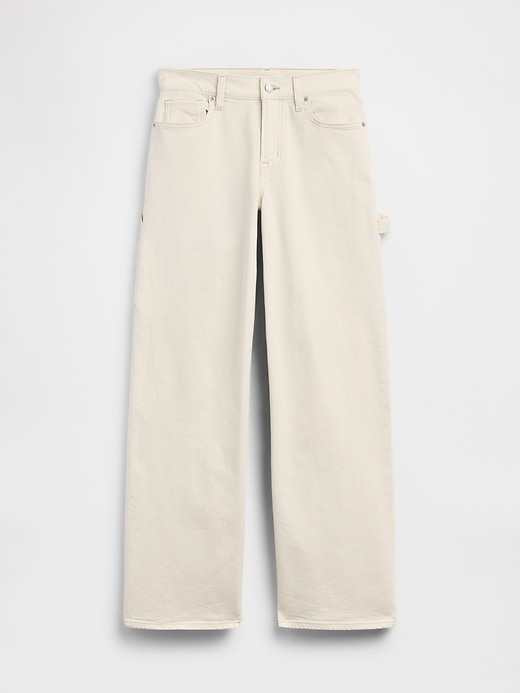 Image number 5 showing, Mid Rise Wide-Leg Carpenter Jeans