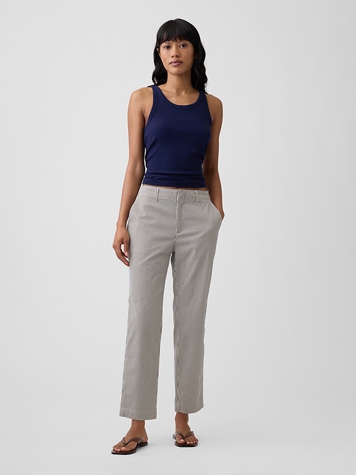 Image number 1 showing, Mid Rise Downtown Khakis