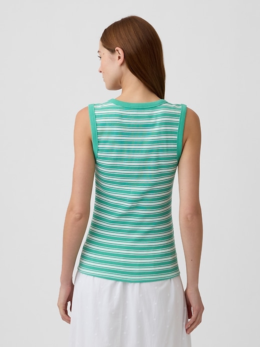 Image number 2 showing, Ribbed Scoopneck Tank Top
