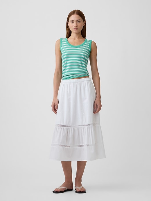 Image number 3 showing, Ribbed Scoopneck Tank Top