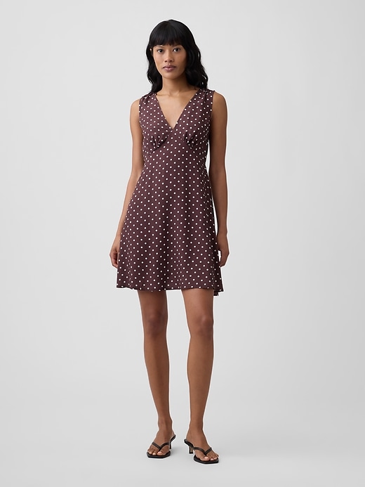 Image number 1 showing, Sleeveless V-Neck Mini Dress