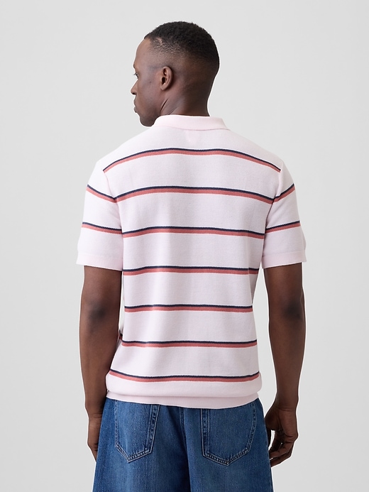Image number 2 showing, Stripe Sweater Polo Shirt