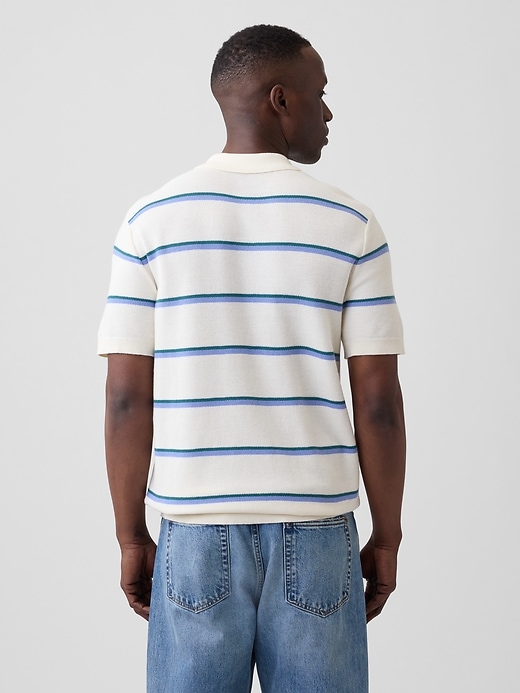 Image number 2 showing, Stripe Sweater Polo Shirt