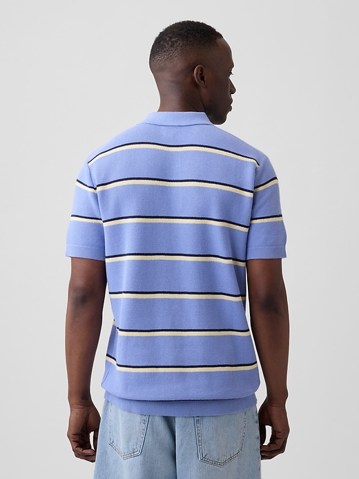 Image number 2 showing, Stripe Sweater Polo Shirt