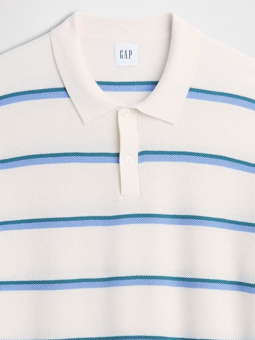 Image number 4 showing, Stripe Sweater Polo Shirt