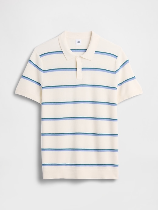 Image number 5 showing, Stripe Sweater Polo Shirt