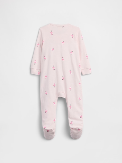 Image number 2 showing, Baby Print Two-Way Zip One-Piece