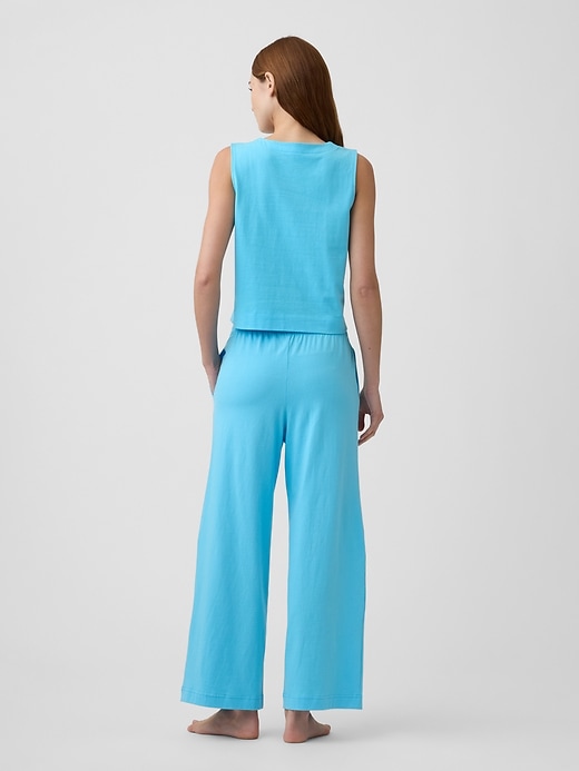 Image number 2 showing, Heavyweight Pull-On Wide-Leg Crop Pants